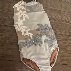 Elegant Cream and Gray Kids One Piece